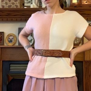 two-tone vintage sweater